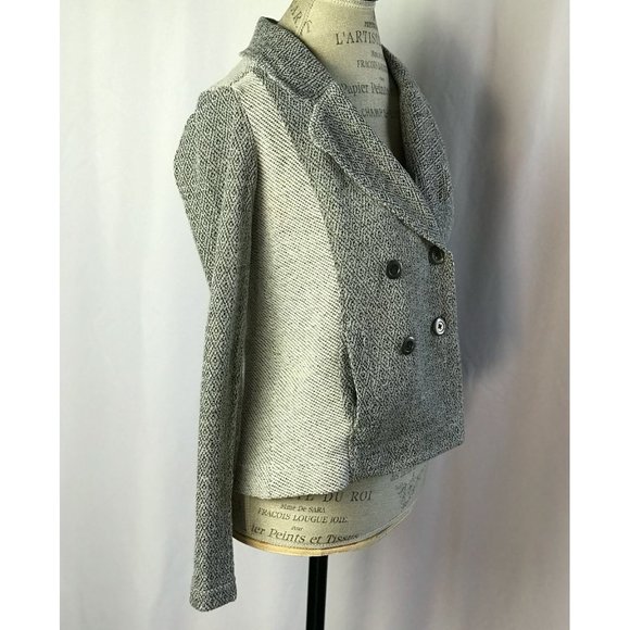 Anthropologie Monday Tuesday Gray Knit Coat Size XS - Picture 5 of 11